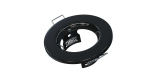 Ceiling lighting point fitting SARA round Fixted black